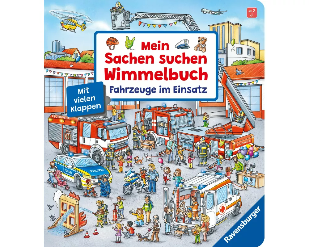 Mein Sachen suchen Wimmelbuch: Fahrzeuge im Einsatz