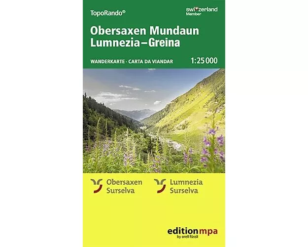 Obersaxen Mundaun Lumnezia-Greina 1:25'000