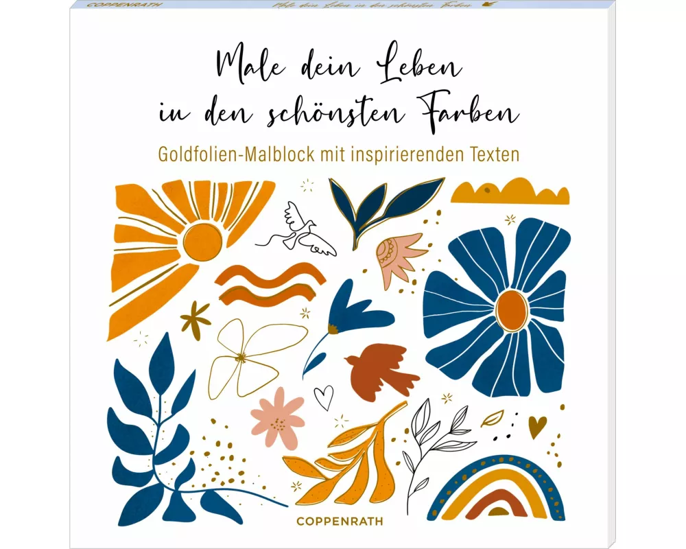 Goldfolien-Malblock - Male dein Leben in den schönsten Farben
