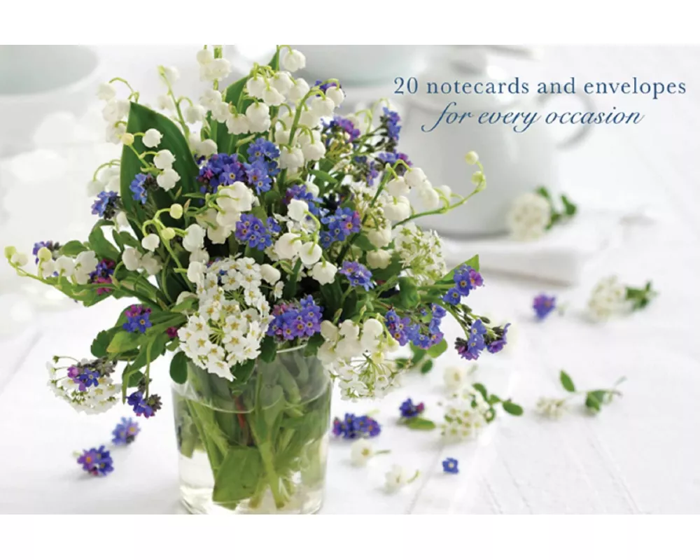 Card Box of 20 Notecards and Envelopes: Forget-me-nots
