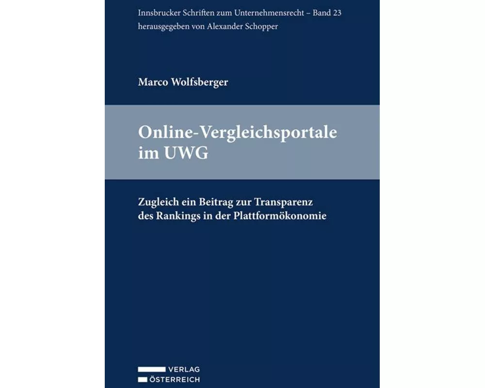 Online-Vergleichsportale im UWG