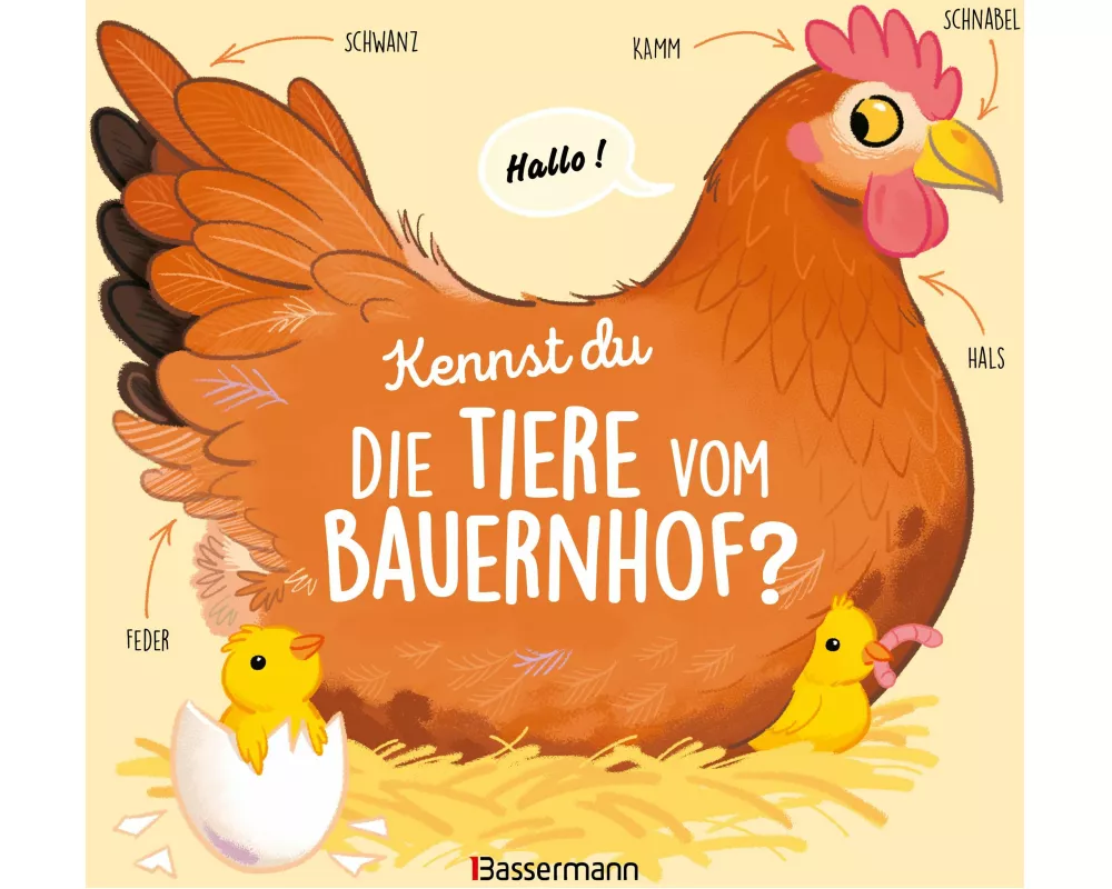 Kennst du die Tiere vom Bauernhof? - Sachbilderbuch für Kinder ab 3 Jahren