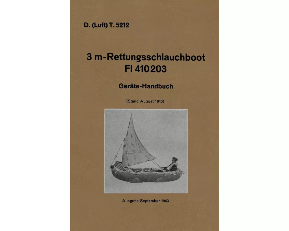 D. (Luft) T. 5212. 3 m-Rettungsschlauchboot Dl 410203