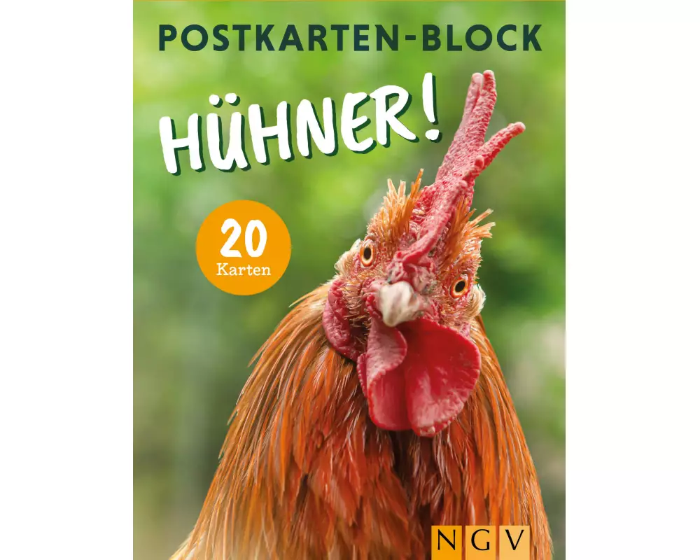 Postkartenblock Hühner