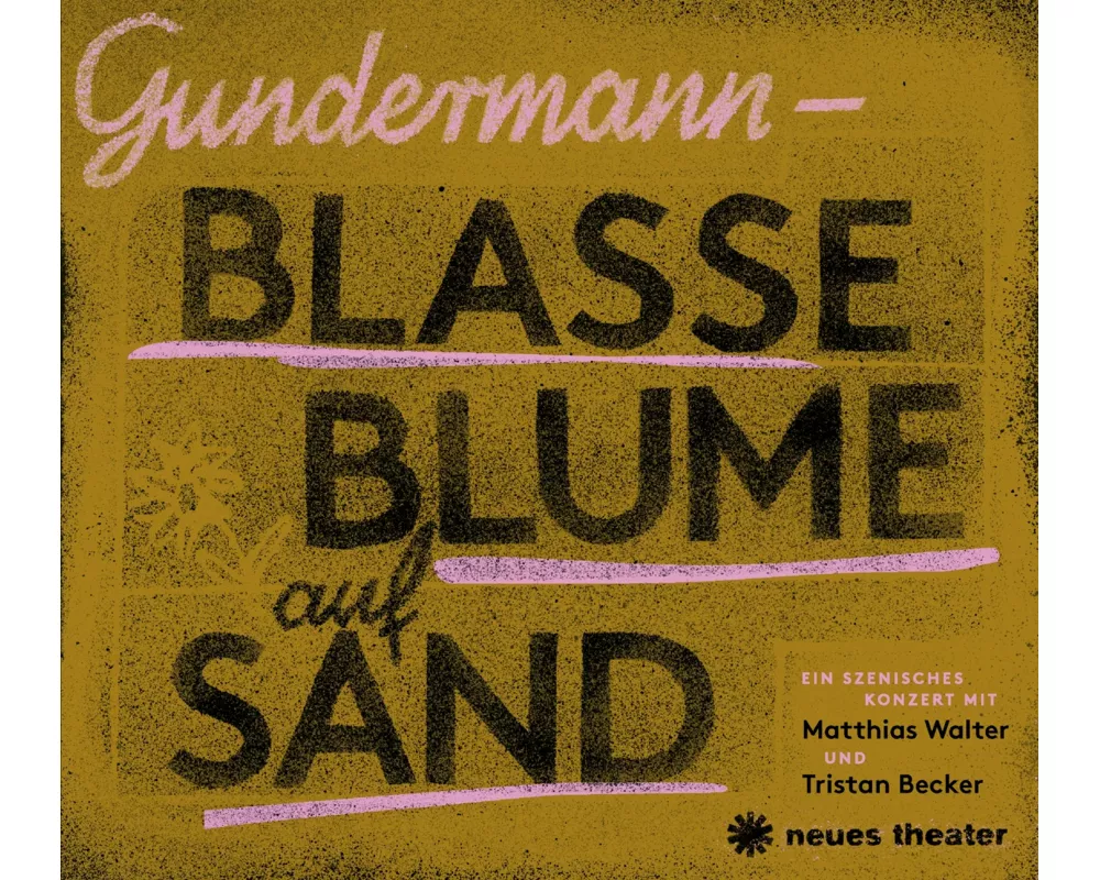Gundermann - Blasse Blume auf Sand