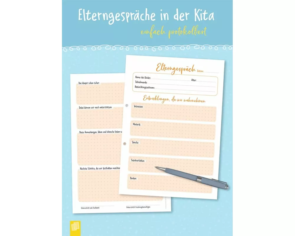 Elterngespräche in der Kita – einfach protokolliert