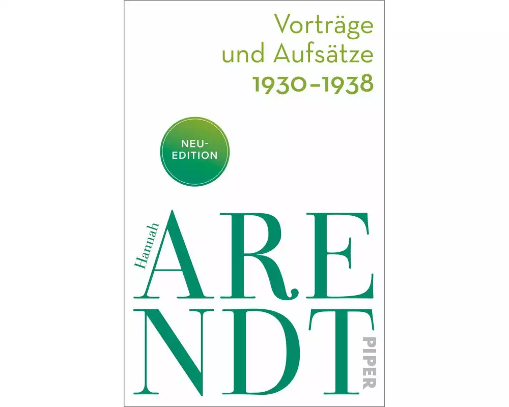 Vorträge und Aufsätze 1930–1938