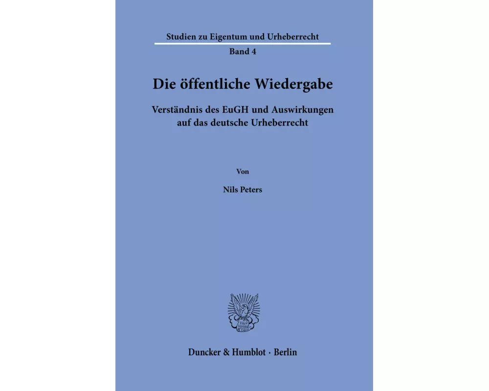 Die öffentliche Wiedergabe