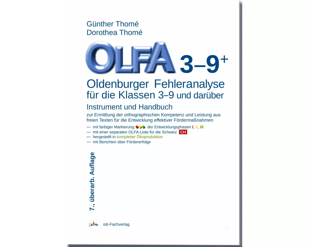 OLFA 3-9+: Oldenburger Fehleranalyse für die Klassen 3-9 und darüber
