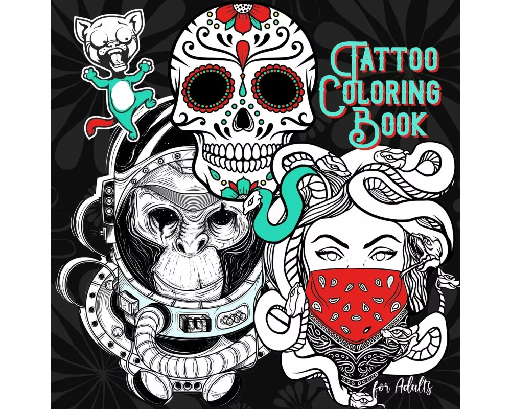 Tattoo Coloring Book for Adults