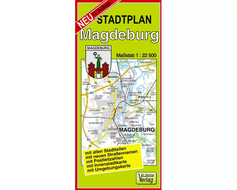 Stadtplan Magdeburg 1 : 22 500