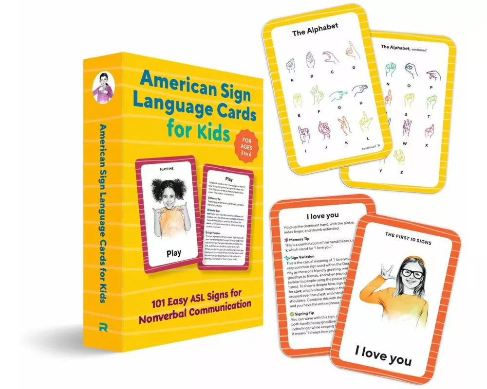 American Sign Language Flash Cards for Kids