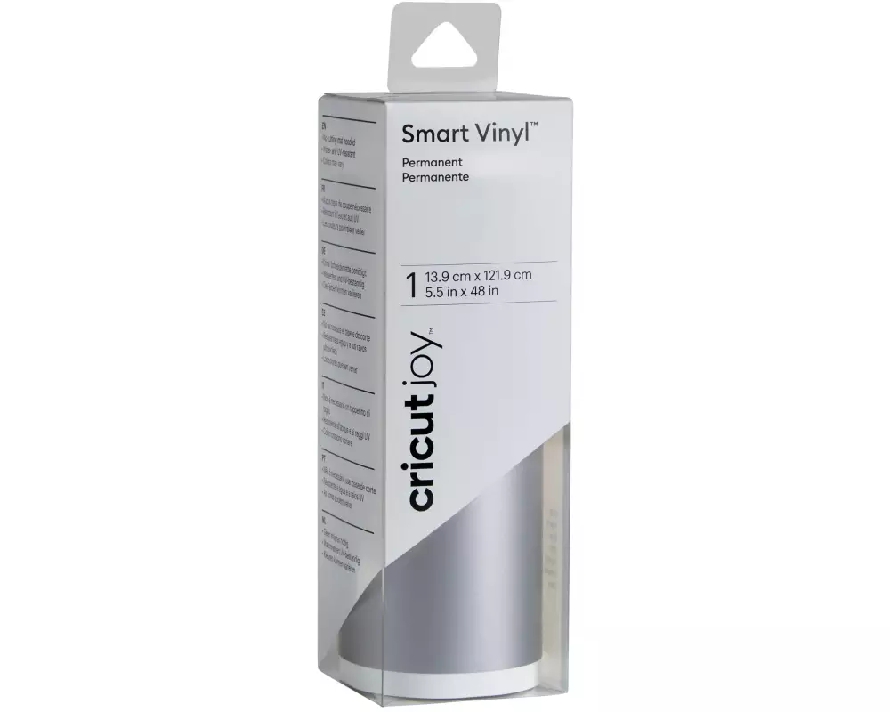 Cricut Vinylfolie Joy 13.9 cm x 121.9 cm Permanent, Silber