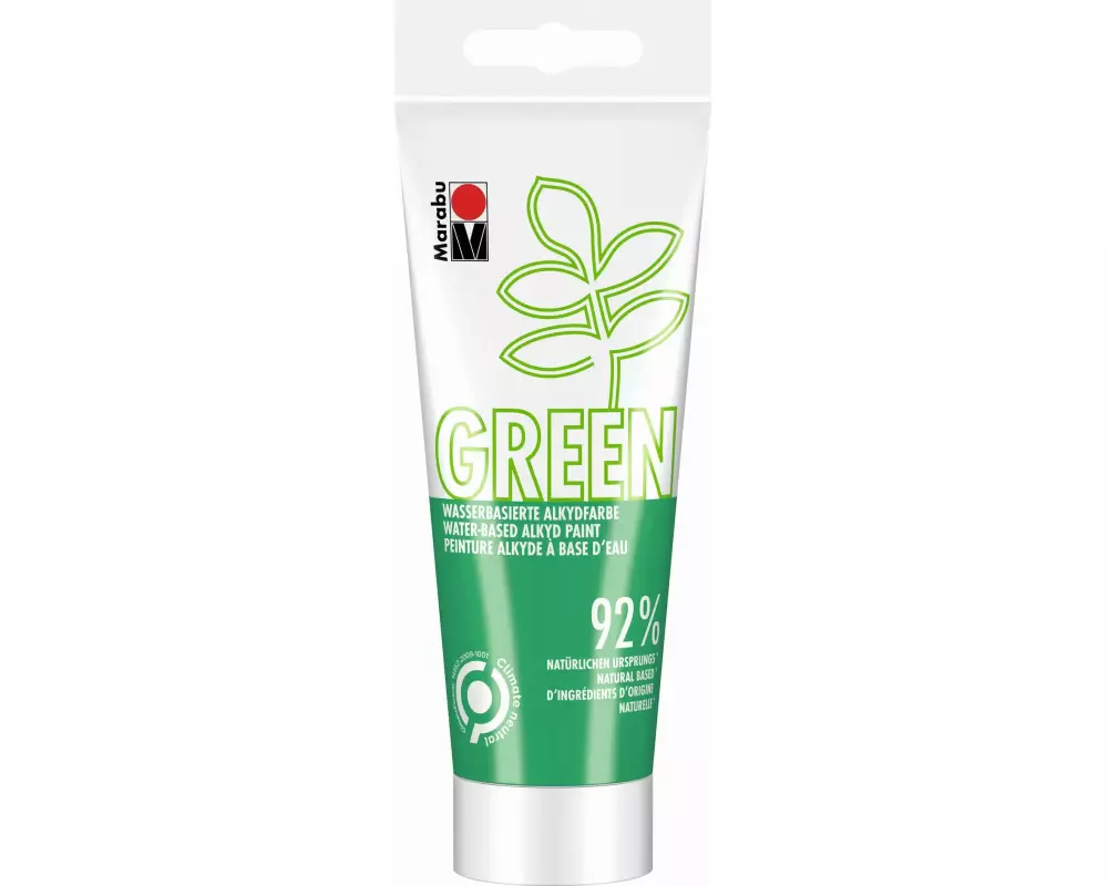 Marabu Bastelfarbe Alkydfarbe Green Hellgrün, 100 ml