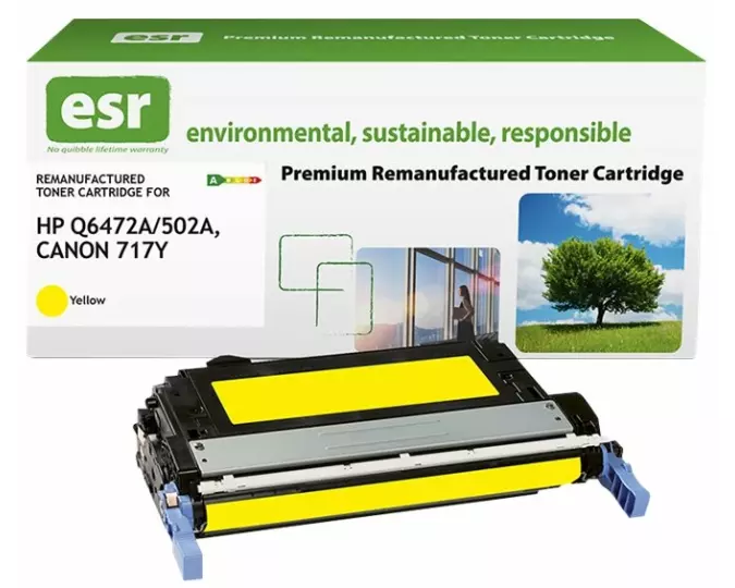 ESR Toner cartridge compatible with HP Q6472A/Canon 2575B002 yellow remanufactured 8.000 pages