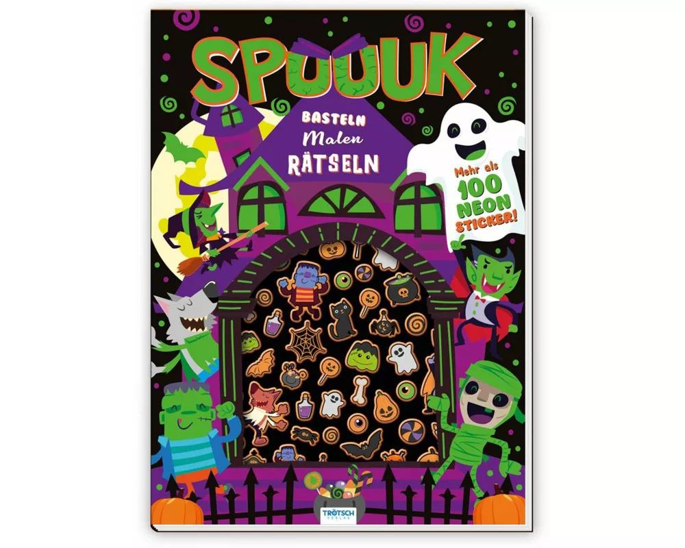 Trötsch Beschäftigungsbuch Malbuch Bastelbuch SPUUUK Basteln Malen Rätseln