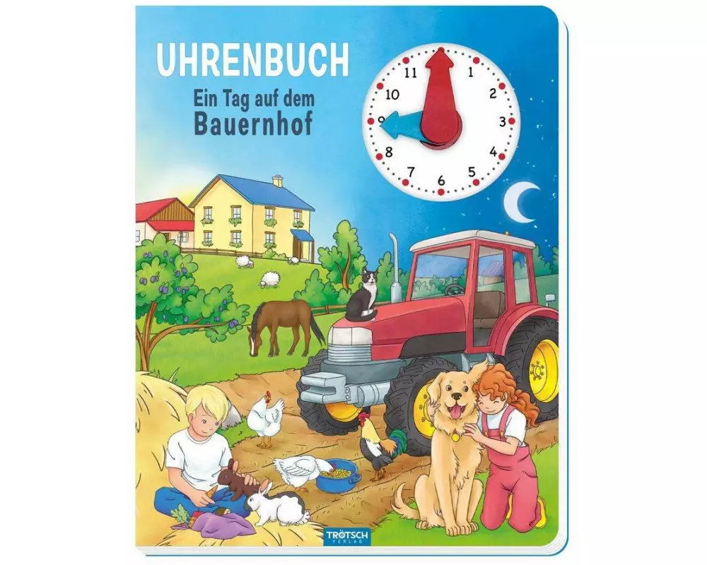 Trötsch Uhrenbuch Ein Tag auf dem Bauernhof