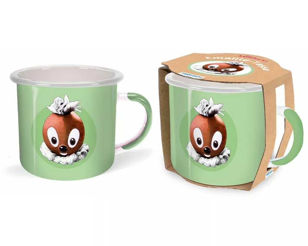 Trötsch Unser Sandmännchen Emailletasse Pittiplatsch