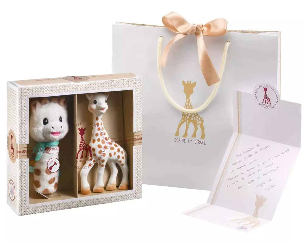 Sophie la girafe Geschenkset Spielfigur und Rassel