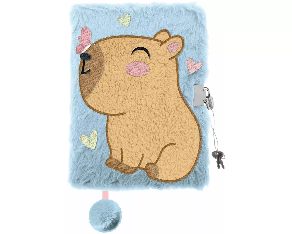 Tagebuch Plüsch Premium "Capybara", DIN A5