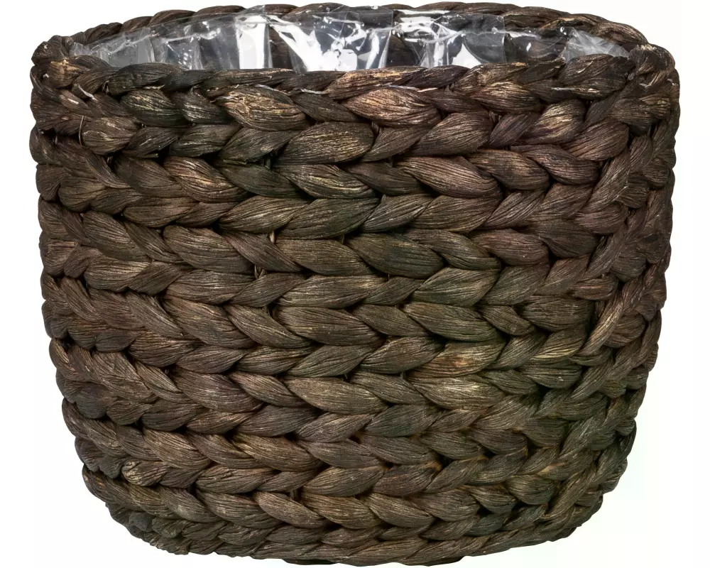 scheurich Pflanzengefäss mit Folie 25 x 22.5 cm, Braun