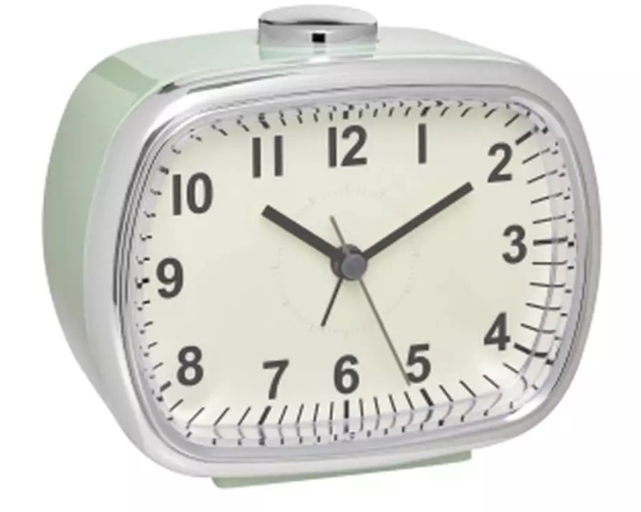 TFA Dostmann Analoger Wecker Retro, Mint