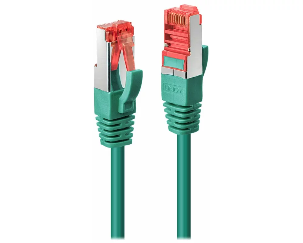 LINDY Patch Cable, Cat6, S/FTP, RJ45-RJ45, 30m, green