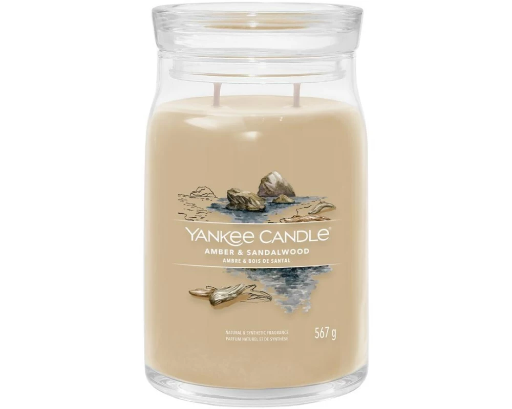 Yankee Candle Signature Duftkerze Amber & Sandalwood Signature Large Jar
