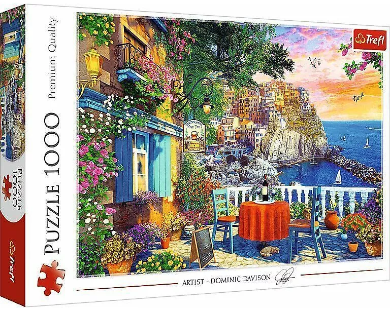 Puzzle 1000 - Blick auf die Cinque Terre, Italien