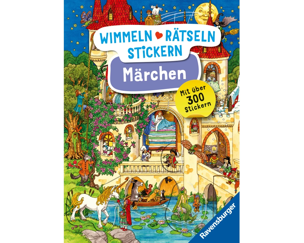 Wimmeln, Rätseln, Stickern: Märchen