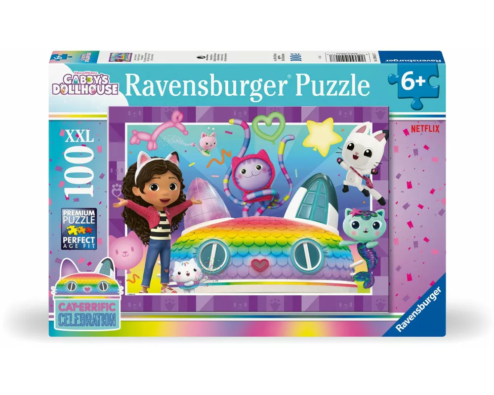 Kinderpuzzle 100 XXL Teile - Gabby's Dollhouse - Lasst uns feiern!