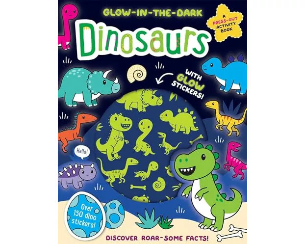 Glow-in-the-Dark Dinosaurs Sticker Activity Book