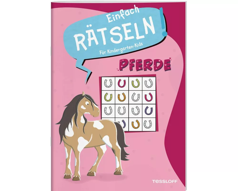 Einfach Rätseln! Für Kindergarten-Kids. Pferde