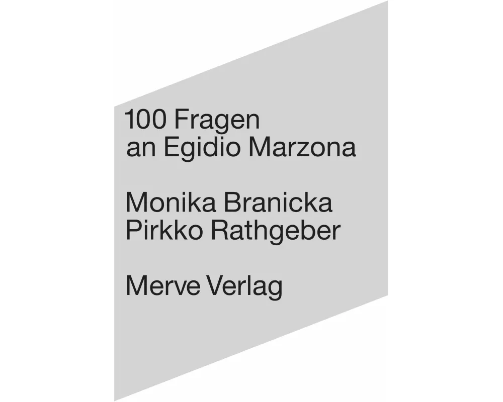 100 Fragen an Egidio Marzona