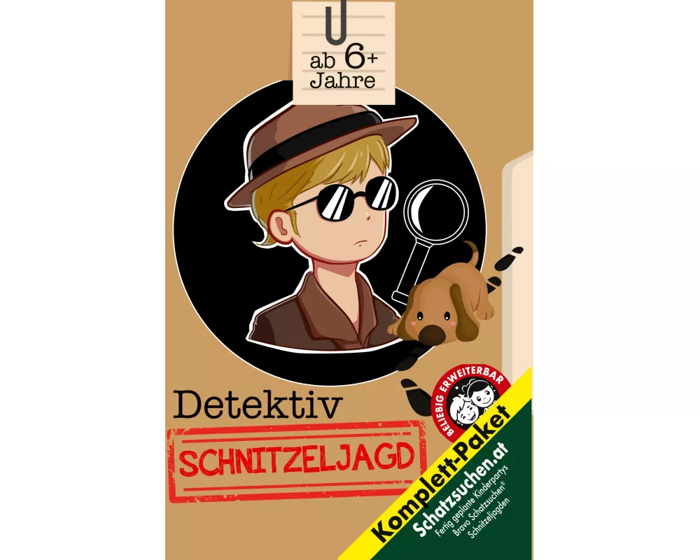 Schnitzeljagd Detektive Kindergeburtstag ab 6 Jahre