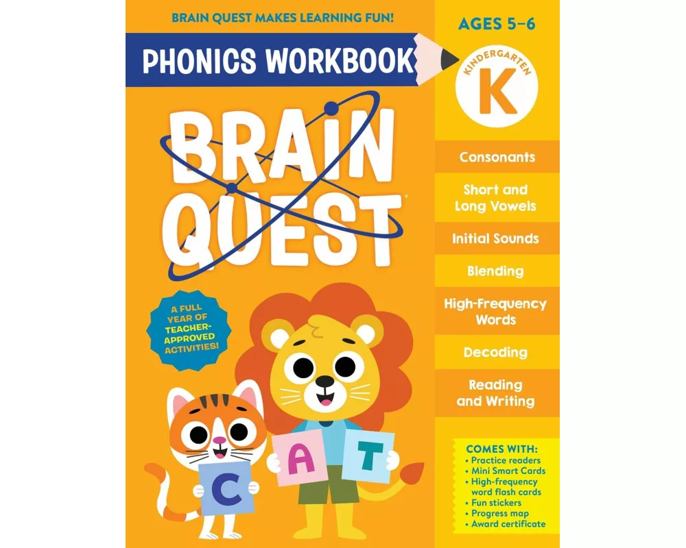 Brain Quest Phonics Workbook: Kindergarten