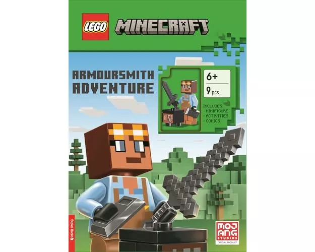 LEGO Minecraft: Armoursmith Adventure Activity Book (with Armoursmith minifigure and accessories)