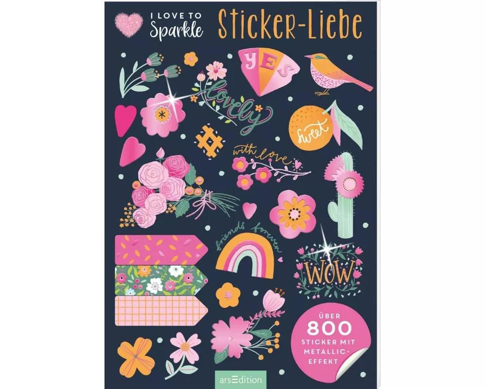 I Love to Sparkle – Sticker-Liebe