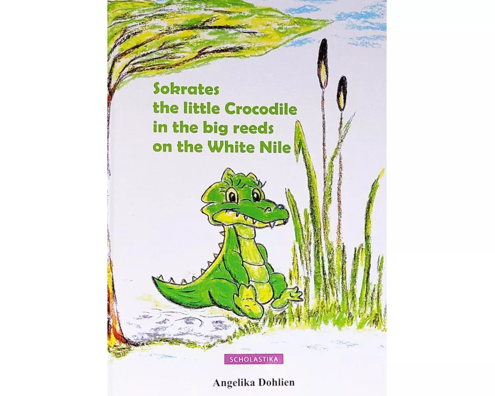 Sokrates the little Crocodile in the big reeds on the White Nile