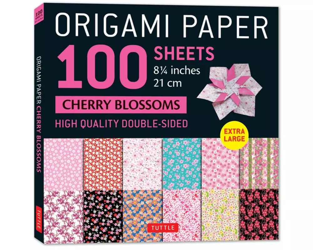 Origami Paper 100 sheets Cherry Blossoms 8 1/4" (21 cm)