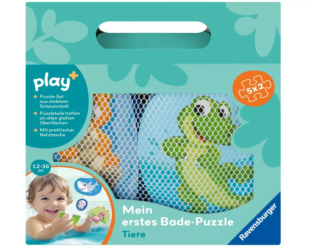 Play+ Mein erstes Bade-Puzzle: Tiere - ab 12 Monate