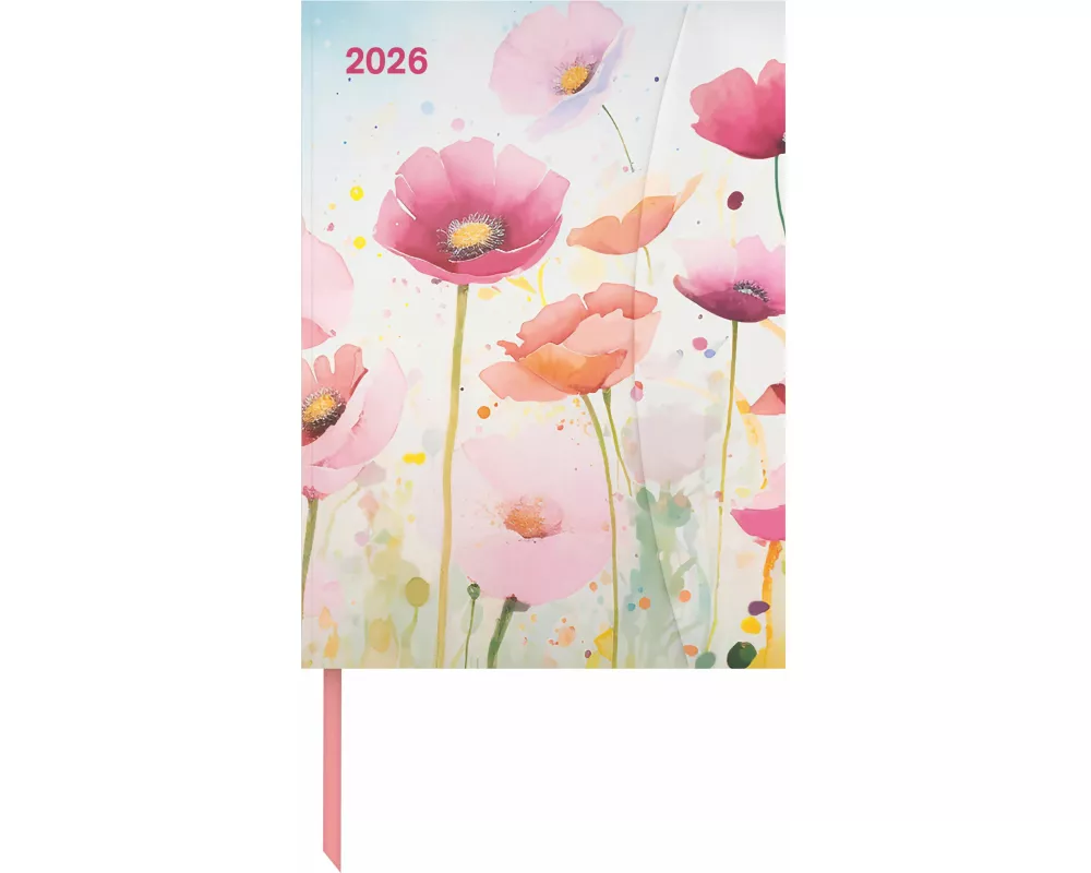 teNeues - Bright Flowers 2026 – Buchkalender 16x22 cm | Floraler Wochenkalender mit Magnetverschluss für Natur- & Blumenliebhaber