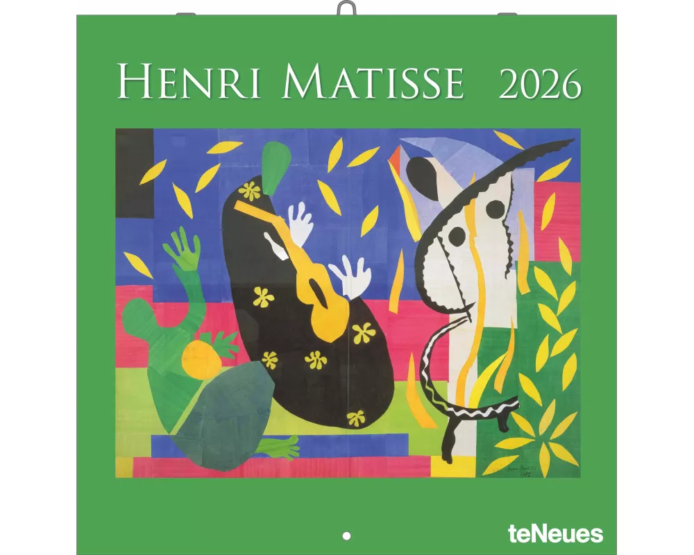 teNeues - Henri Matisse 2026 – Kunst-Wandkalender 30x30 cm (30x60 cm geöffnet) | Broschürenkalender für Kunstliebhaber