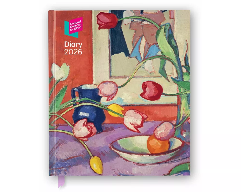 National Galleries Scotland 2026 Desk Diary Planner - Week to View, Illustrated throughout