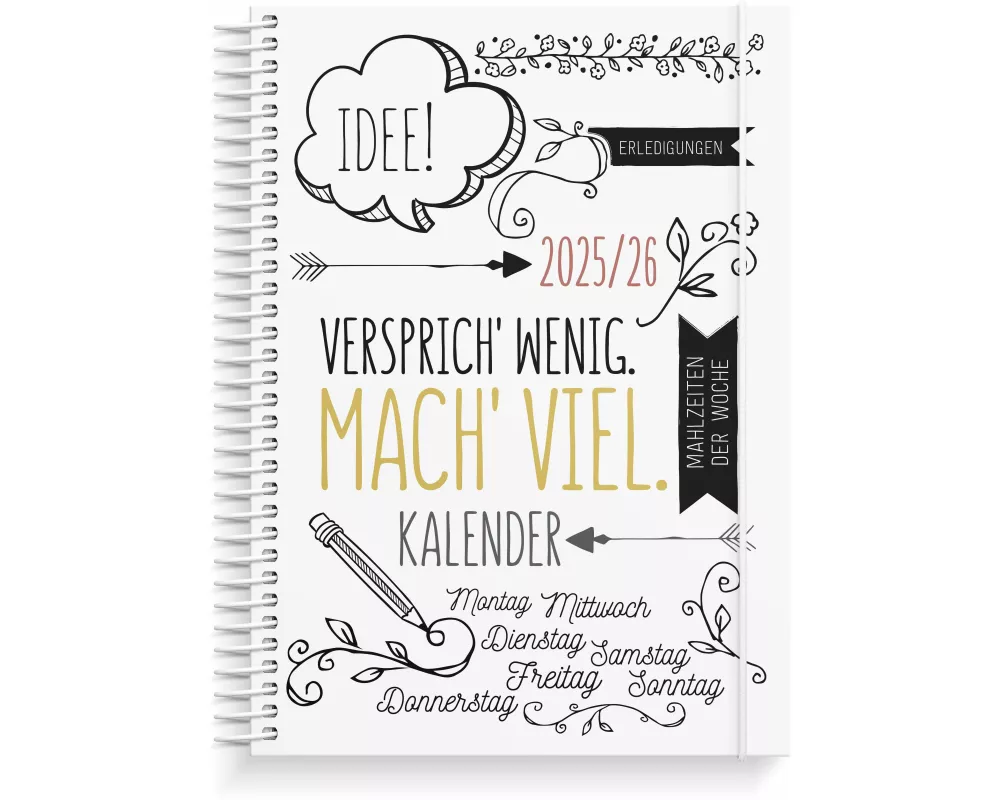 Burde Doodle A5 Schülerkalender 2025/2026