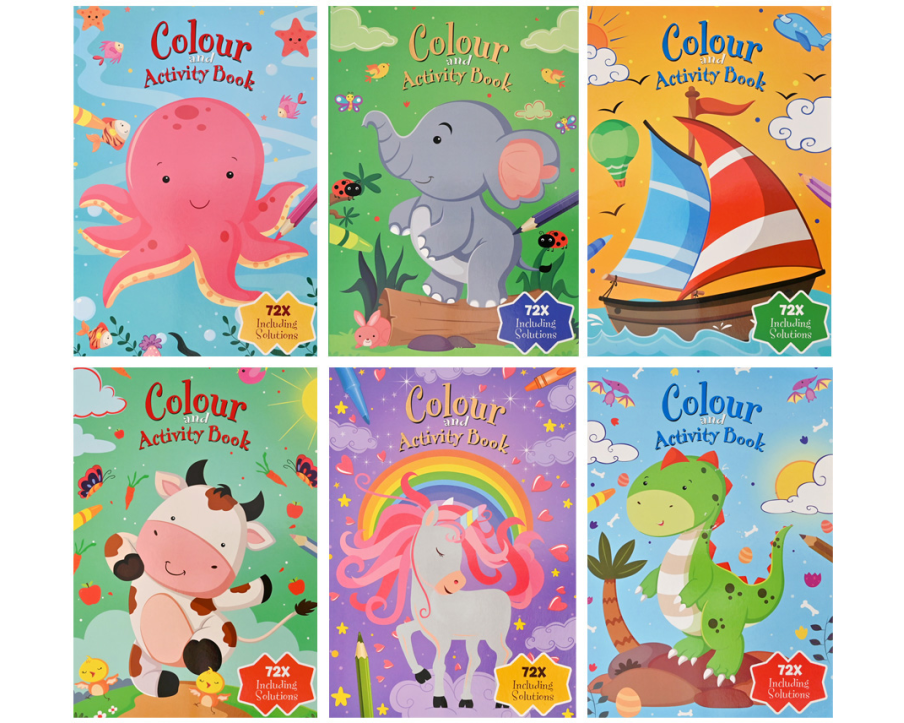 ROOST Aktivitäten- und Malbuch A4 B903 assortiert