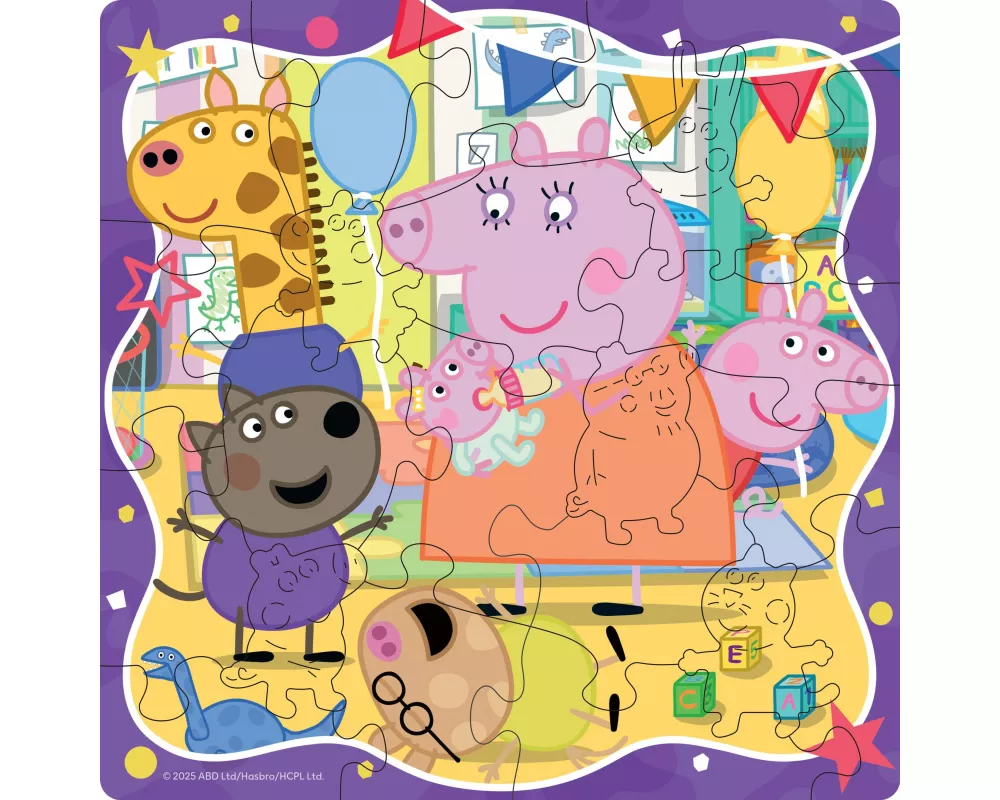 Kinderpuzzle 22 Teile - Peppa Wutz - Peppa Pig Freundschaftsparty