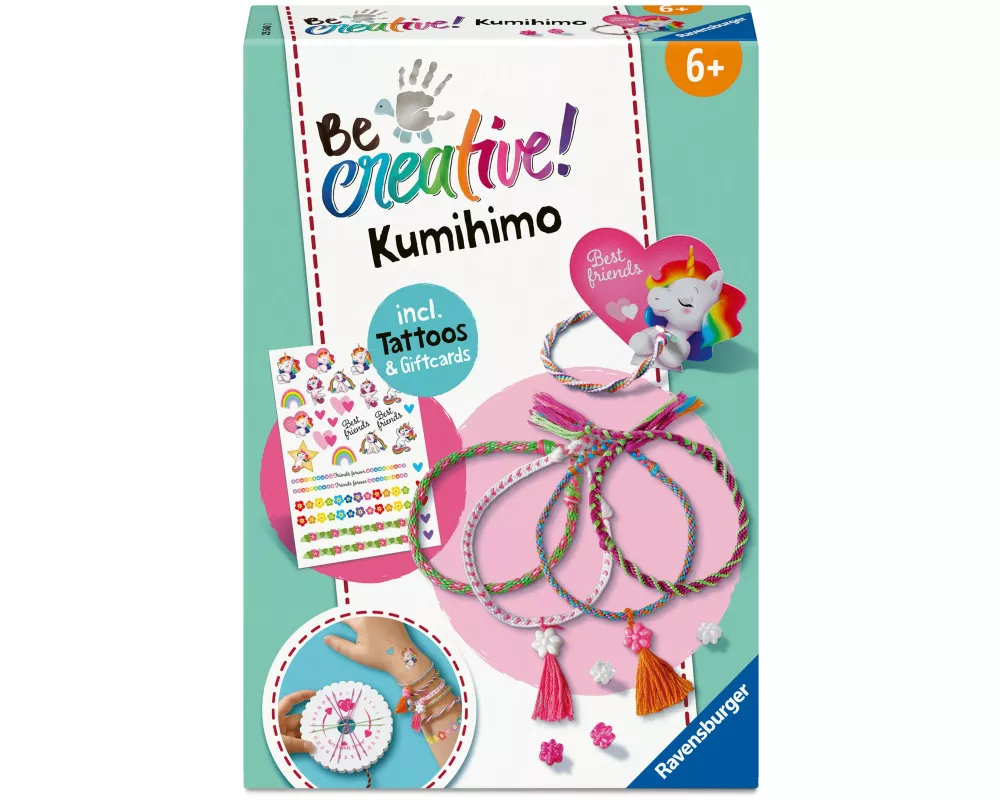 BeCreative Midi - Freundschaftsbändchen Kumihimo & Tattoos
