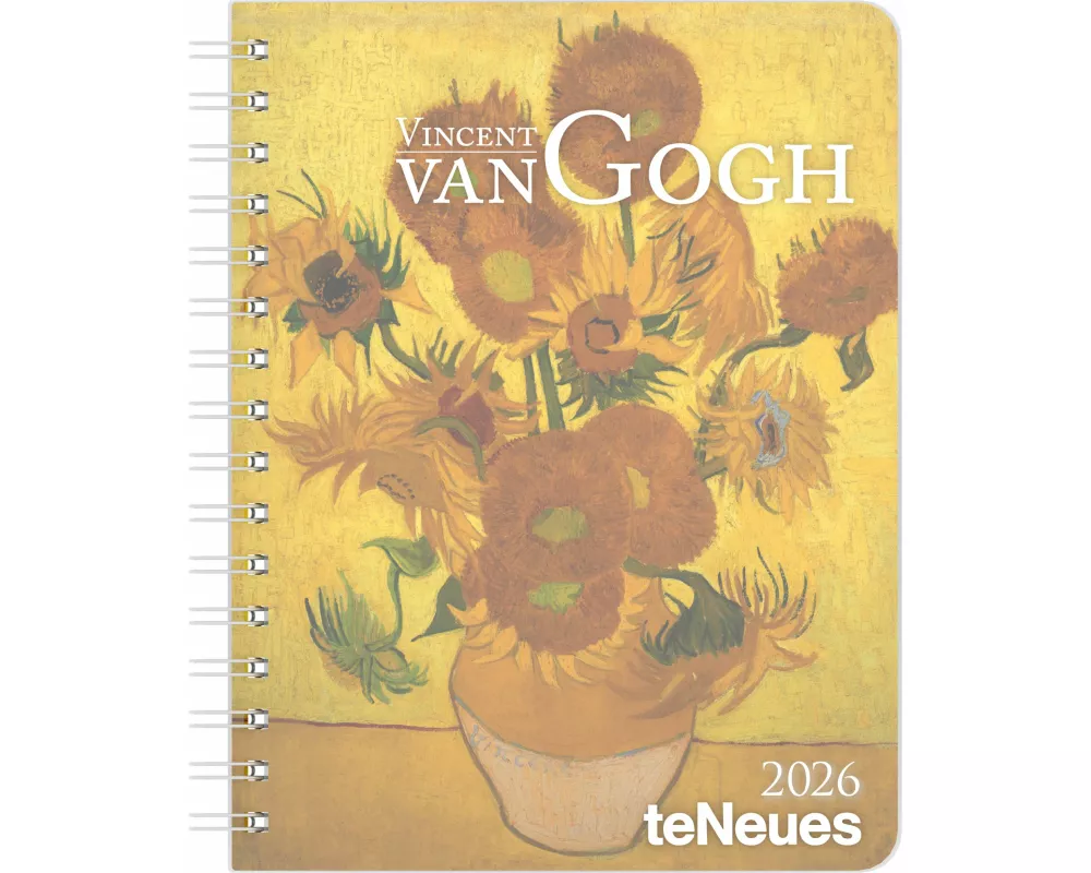 teNeues - Vincent van Gogh Diary 2026 – Buchkalender 17x22 cm | Wochenkalender Deluxe mit Meisterwerken für Van-Gogh-Fans & Kunstliebhaber