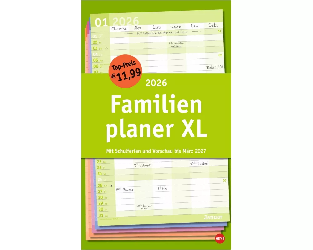 Basic Familienplaner XL 2026